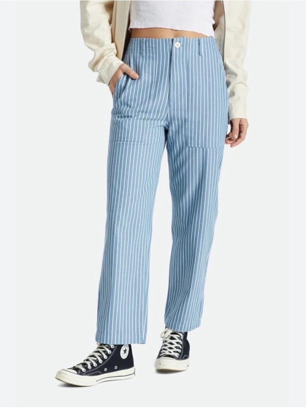Brixton Vancouver Blue Pin Stripe Pants